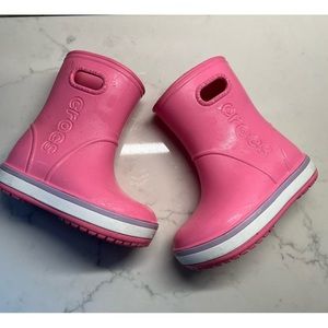TODDLER Girls Pink Size 7 Crocs